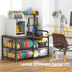 Dual‑Zoned 3D Printer Table with Filament Storage Rack for 2 Printers. - Image 2