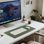 Jotsome Leather Desk Pad Mat, Non-Slip Desk Blotter Pad (Green, 24" X 14") - Image 4