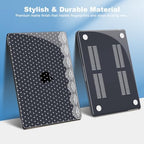 Teryeefi Black Dots Case Cover for MacBook Air 13.6 inch M5 M4 M3 M2 Chip (2022-2026 Release) - Image 4