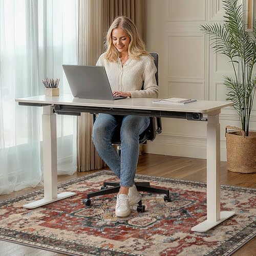 36"x60" Office Chair Mat for Hardwood Floor, Non-Slip Washable Annatto - Image 2