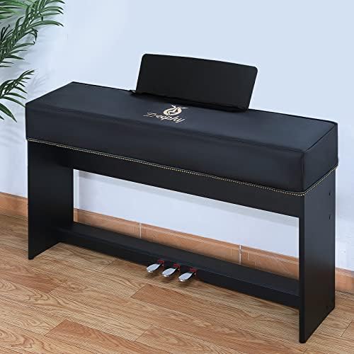 Piano 88 Keys Keyboard Dust Cover with Music Stand Opening of Zipper Design, Dust Proof Cover Compatible for Yamaha P35 P45 P48 P71 P85 P95 P105 P115 P125 Digital Pianos Keyboards - Image 4