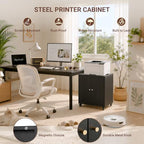 Printer Stand with Storage Cabinet & Wheels - Image 5