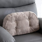 HIGOGOGO Lumbar Support Pillow for Recliner Chair/Accent Chair/Couch/Office Chair, Tufted Corduroy Back Support Cushion for Elderly, Recliner Cushions for Back Rest, Pain Relief, Reading, Grey by HIGOGOGO