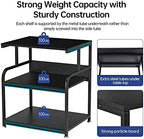 Fannova 23.6"x18.9"x30" Large Printer Stand with Adjustable Storage Shelf - Image 3