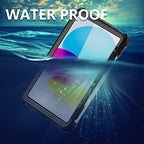 Compatible with iPad (A16)/10th Generation IP68 Waterproof Case A3354 A3355 A2757 A2696 w/Pencil Holder Kickstand Lanyard Shock-Proof Full-Sealing Cover Compatible with Magic Keyboard - Image 2