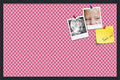 PinPix 34x22 inch Cork Bulletin Board. This Decorative Framed Pin Board Comes with Diamond Pattern in Hot Pink Design and Satin Black. Ideal for Home, Office Decor or School (PinPix-302) by PinPixBulletinBoards