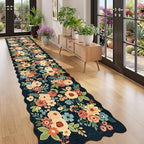 DUKINO 2x12 Washable Runner Rug, Long Runner Rug for Hallway, Navy Blue - Image 3