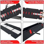 No Drill Under Desk Cable Management Tray, 48" Desk Cable Organizer - Image 6