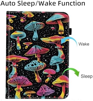 Case for Samsung Galaxy Tab S10 FE Plus 13.1 Inch 2025 Model (SM-X620/X626),Card Slot PU Leather TPU Case Pen Holder Auto Wake Sleep,Aesthetic Mushroom - Image 7