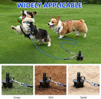 Dog Tie Out Cable&Stake,2x16FT Dog Leads for Yard,Heavy Duty Ground Anchor - Image 2