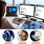 Keyboard Wrist Rest and Mouse Pad with Wrist Support Set Ergonomic Coaster,Memory Foam,Easy Typing Pain Relief,Large XL Desk Mat 31.5"x 11.8",Marble Texture - Image 7