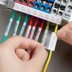 MakeID EP53 Labels, Self-Laminating Wire Wrap for Electrical&Datacom Cable, Integrated PE Labels with Ribbon Cartridge for EP53 Portable Industrial Label Maker - Image 4