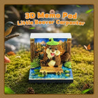 3D Calendar 2027,Time Piece Calendar 2027,Cute Beaver Carpenter 3D Art Notepad Calendars,3D Memo Pad,Tear Away Calendars,Christmas Gift,New Year Gift (Beaver Carpenter) - Image 2