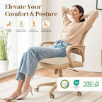 TranquilRelax XL Memory Foam Seat Cushion for Office Chair, Khaki - Image 7