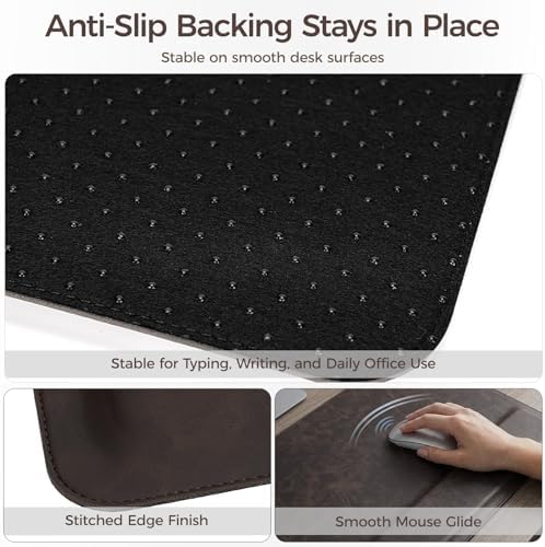 Magnetic Desk Mat System with Wrist Support 80×40cm, Premium Leather Desk Pad with Magnetic Accessories, Waterproof Non-Slip Desk Organizer for Office & Gaming - Image 6