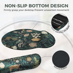 iCasso Desk Cover Mat, 4in1 Floral Large Mouse Pad with Wrist Rest - Image 5