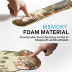 Arttown Keyboard Mouse Pad Set, 4 in 1 Desk Mat Set Kawaii Mushroom - Image 6