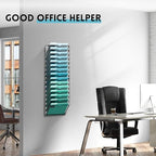 15-Tier Wall File Organizer, Hanging File Holder, Wall Mounted Mail Sorter - Image 5
