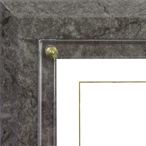 Walnut Grove Slide-in Certificate Plaque and Document Holder (Gray Marble) by Walnut+Grove