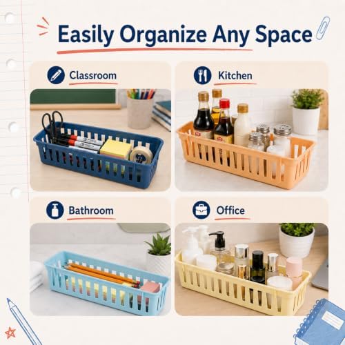 24 pcs Vintage Pencil Basket Dispenser for Classroom Pencil Holder for Desk - Image 5