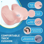 BlissTrends Thick Seat Cushion for Office Chair & Car Seat, XL, Pink - Image 4