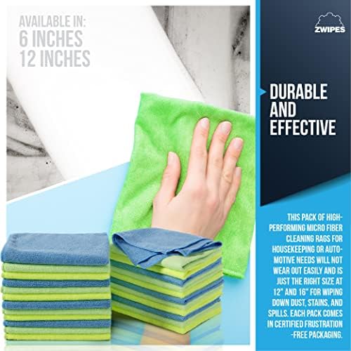 Zwipes 735 Microfiber Towel Cleaning Cloths (Pack of 144) - Image 3