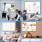 Lockways 36" x 24" Magnetic Whiteboard,Black Aluminum Frame Dry Erase Board for Wall Mount, Office, Classroom, Home, School - Image 5