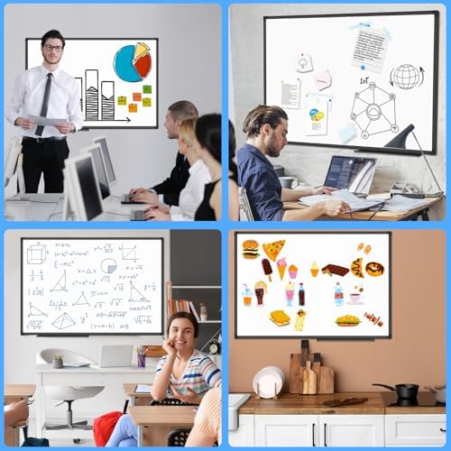 Lockways 36" x 24" Magnetic Whiteboard,Black Aluminum Frame Dry Erase Board for Wall Mount, Office, Classroom, Home, School - Image 5