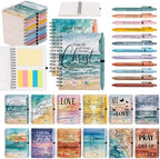 Sprial Notebooks with Pens Bulk, 48 Pack, 5.5 x 4.7 Inch, Ocean by Culudea