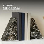 Natural Black Marble Bookend 6" - Image 6