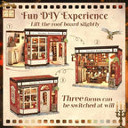 CUTEFUN DIY Book Nook Kit, 3D Puzzle Creative British Library Bookend - Image 4
