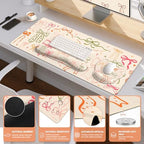 iCasso Desk Pad Mat, Large Mouse Pad and Keyboard Wrist Rest Set - Image 5