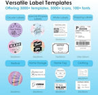 KNAON Bluetooth Thermal Shipping Label Printer, 4x6 Portable Thermal Address Label Printer for Small Business, Compatible with iPhone,Android,Windows,Mac–Works with Etsy Shopify USPS&More, White - Image 3