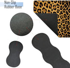 TGFEWYTJYJ Extended Gaming Mouse Pad,Memory Foam Ergonomic Keyboard Mouse Wrist Rest Support Set,Large Desk Mat with Stitched Edges,Non-Slip Base Mousepad Home Office,Leopard Print - Image 3