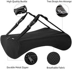 Amazon Basics Comfortable Seat Cushion & Lumbar Support for Office Chairs, Gel Enhanced Memory Foam, Non-Slip, Cooling, Portable, Pack of 2, Rectangular, Black - Image 5