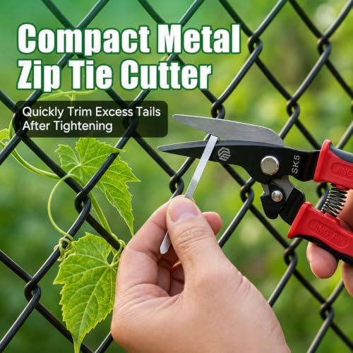 Metal Zip Ties Tool Kit with 300PCS 7.8/11.8/15.8" Stainless Steel Zip Ties - Image 5