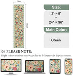 DUKINO 2x8 Runner Rug, Washable Runner Rug for Kitchen Non Slip, Green - Image 2