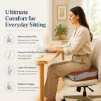 Memory Foam Ergonomic Seat Cushion for Office Chairs Pain Relief - Image 6