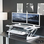 VIVO White 36 in Standing Desk Converter, DESK-V000VW - Image 2