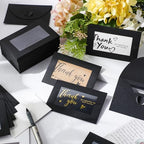 Uiifan 300 Pcs Window Gift Card Envelopes 4x2.8 Inch,Black and White - Image 6