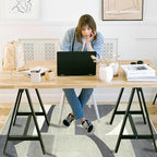 Office Chair Mat for Hardwood Floor, 60"x45" Easy Glide Computer Desk Mat Protector for Rolling Chair Under Desk Rug Nonslip Backing, Machine Wash, (Modern) - Image 2