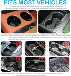 Car Desk for Laptop,360° Rotating Cup Holder Table，Wood Car Tray, Car Table & Car Food Tray，Steering Wheel Tray， Car Accessories for Women & Men. Compatible with Tesla Model Y/3/S, Ford F150& Most - Image 4