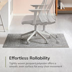 Anji Mountain 48" x 36" Rug'd Office Chair Mat for Carpet & Hardwood Floor - Image 5