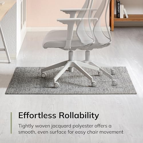 Anji Mountain 48" x 36" Rug'd Office Chair Mat for Carpet & Hardwood Floor - Image 5