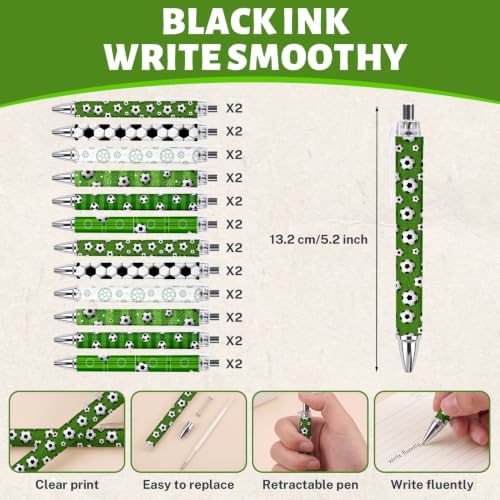 Sprial Notebooks with Pens Bulk, 48 Pack, 5.5 x 4.7 Inch, Soccer - Image 4