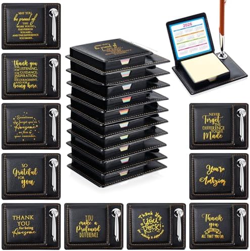 Tenceur 10 Pcs Employee Appreciation Sticky Note Holder Gifts Bulk by Tenceur