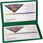 StoreSMART - Green Folding Business Card Holders - 100 Pack - Polypropylene Plastic (RPP2915G-100) by StoreSMART