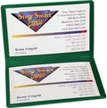 StoreSMART - Green Folding Business Card Holders - 25 Pack - Polypropylene Plastic (RPP2915G-25) by StoreSMART