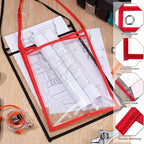 Geyee 50 Pack Job Ticket Holders Work Order Plastic Sleeves,Black and Red - Image 4