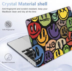 for MacBook Pro 16 inch Case 2019 2020 Release Model A2141, Plastic Hard Shell Cover with Keyboard Cover & Screen Protector for MacBook Pro 16 inch with Touch Bar & Touch ID, Happy Emoji - Image 6